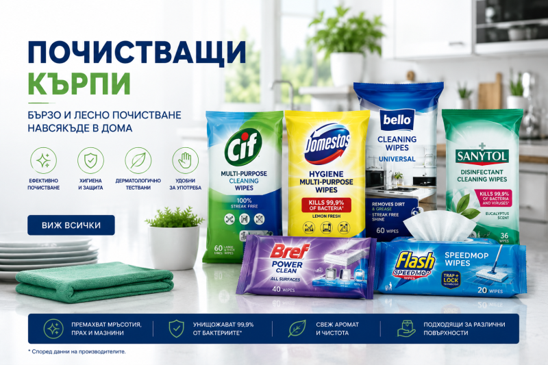 МОКРИ/ПОЧИСТВАЩИ КЪРПИ 