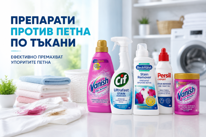 ПРЕПАРАТИ ПРОТИВ ПЕТНА ПО ТЪКАНИ 