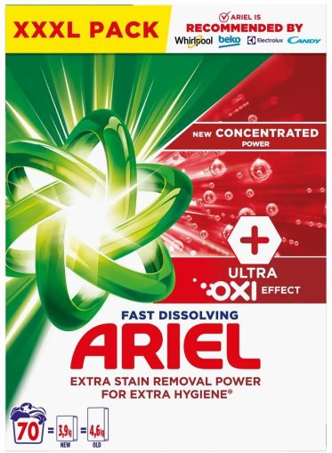 Сух прах за пране с Oxi Сила  Ariel Ultra Oxi Effectс  3.85 кг