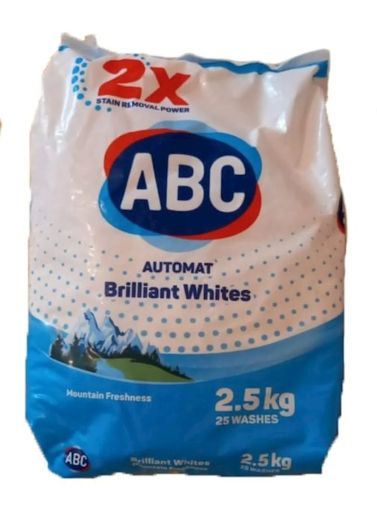 Сух прах за пране ABC Brilliant Whites  за бяло 20 пранета 