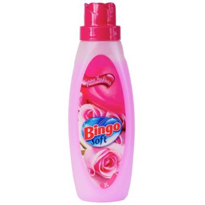 Омекотител Bingo с Аромат на Роза (1L / 40 Пранета)