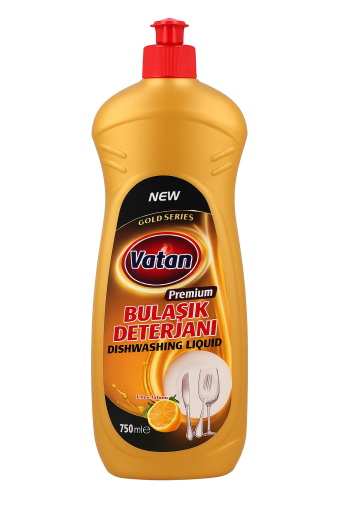 Препарат за съдове Vatan Premium Gold Series 750ml – Лимон