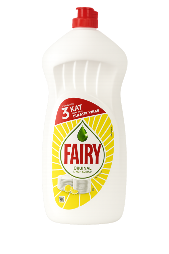 Препарат за съдове Fairy Orijinal Limon 1.5L – Тройна сила за безупречно чисти съдове