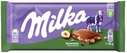  Шоколад Milka с цели лешници – 90гр.