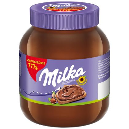 Лешников крем  Milka Hazelnut Spread течен шоколад 777гр.