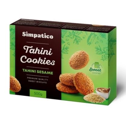 Сладки бисквити с тахан и сусам Simpatico Tahini Cookies Sesame  500гр.