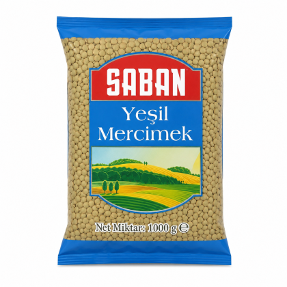 Зелена леща 1кг. Saban Yeşil Mercimek