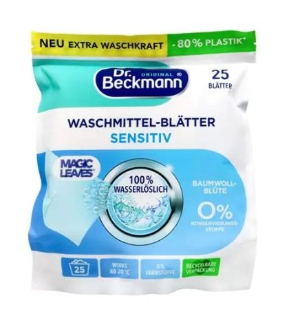 Листове за Пране Dr. Beckmann Sensitiv за чувствителна кожа 25пр.