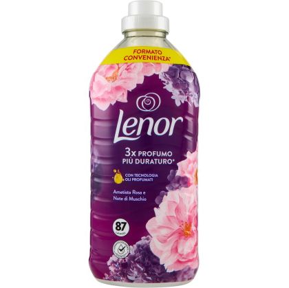 омекотител за тъкани Lenor Аметист и Мускус 1.74 л (87 пранета)