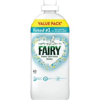 Омекотител за тъкани Fairy Fabric Softener Original 1.419 мл (43 пранета)