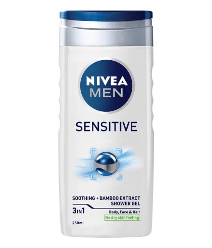 Душ гел за тяло, лице и коса Nivea Men Sensitive 3 in 1 500 мл