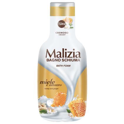 Пяна за вана и душ гел Мед и Джинджифил Malizia Bagno Schiuma Miele e Zenzero 1 л