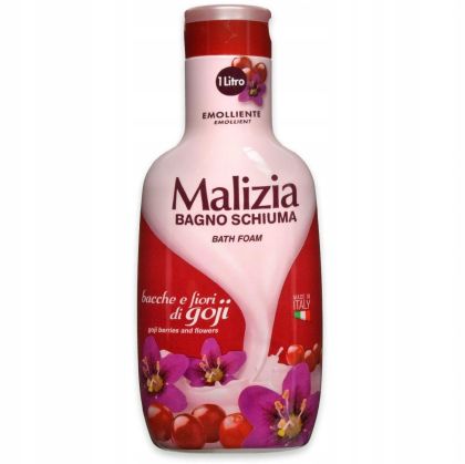 Пяна за вана и душ гел Годжи бери и цветя Malizia Bagno Schiuma Bacche e Fiori di Goji 1 л