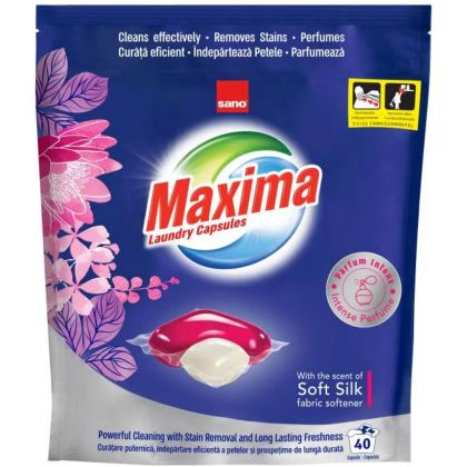 Sano Maxima Laundry Capsules Soft Silk – Капсули за пране 40 бр.