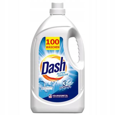 Течен перилен препарат Dash Alpen Frische – 100–110 пранета (немски внос)