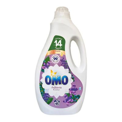 Течен перилен препарат Omo Lavanta and Jasmine универсал 45пр 2.25л