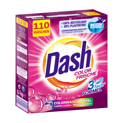 Сух прах за пране Dash Color Frische цветно 110пр 5.5кг