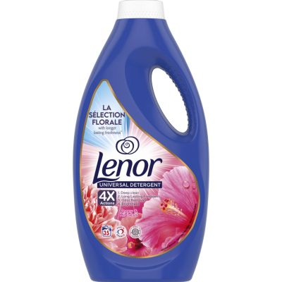 Течен перилен препарат  Lenor 2in1 Peony & Hibiscus 1,575 л / 35 пранета за цветно