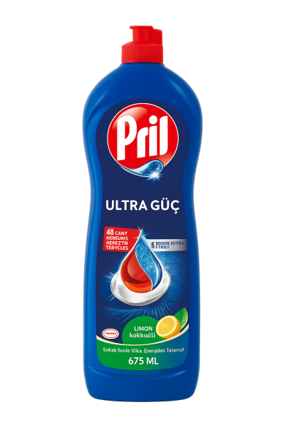 Препарат за съдове Pril Ultra Güç 675 мл – Лимон
