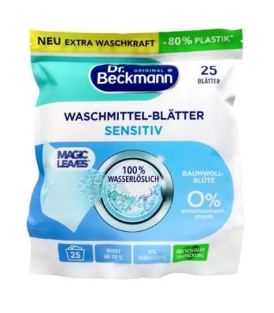 Листове за Пране Dr. Beckmann Sensitiv за чувствителна кожа 25пр.