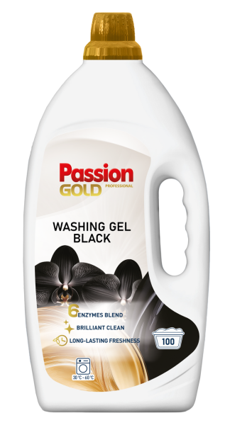Течен перилен гел Passion Gold Washing Gel Black за черни дрехи 5 л (100 пранета) 