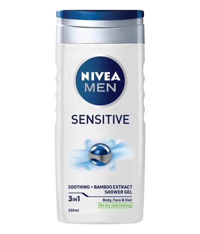 Душ гел за тяло, лице и коса Nivea Men Sensitive 3 in 1 500 мл