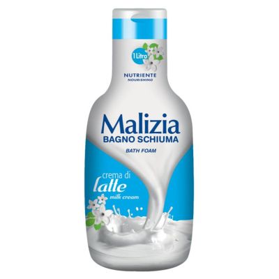 Пяна за вана и душ гел Млечен крем Malizia Bagno Schiuma Crema di Latte 1 л