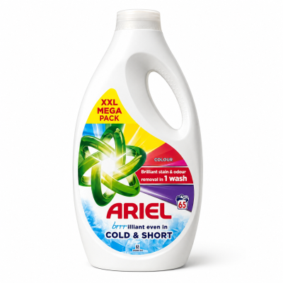 Течен Перилен Препарат Ariel Colour XXL Mega Pack – 65 Пранета