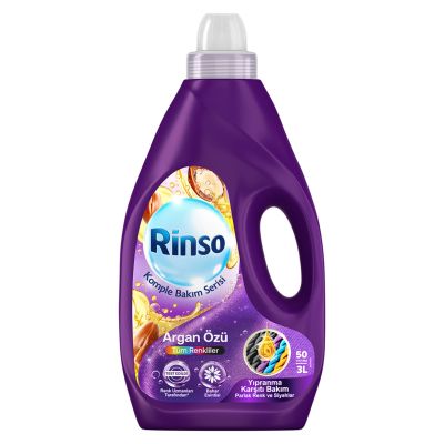 Течен Перилен Препарат Rinso Argan Özü – 3L / 50 Пранета