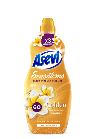 Концентриран омекотител за тъкани Asevi Sensations Golden 60 пранета