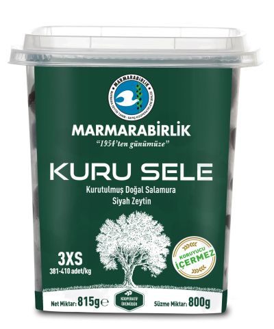 МАСЛИНИ MARMARABIRLIK KURU SELE ТУРСКИ СТАФИДИРАНИ МАСЛИНИ МАРМАРАБИРЛИК 800ГР.