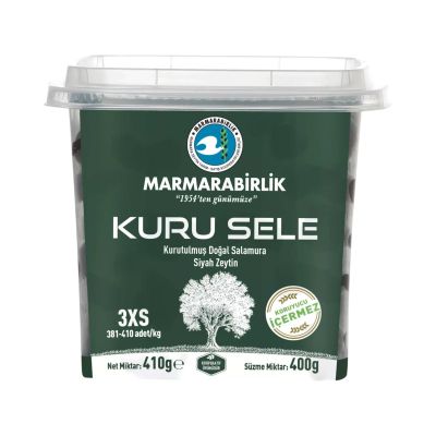 МАСЛИНИ MARMARABIRLIK KURU SELE ТУРСКИ СТАФИДИРАНИ МАСЛИНИ МАРМАРАБИРЛИК 400ГР.