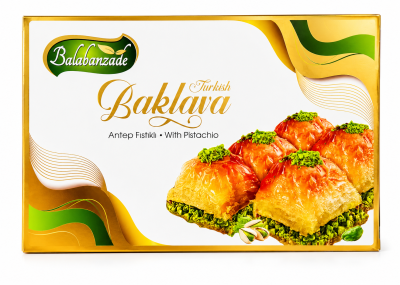 Баклава Balabanzade Turkish Baklava с шамфъстък традиционна труска баклава с шамфъстък 400гр.