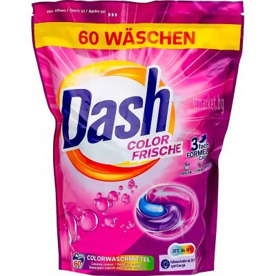 Капсули за пране на цветни дрехи 60 бр.Dash Color Frische 3in1 Caps XXL 